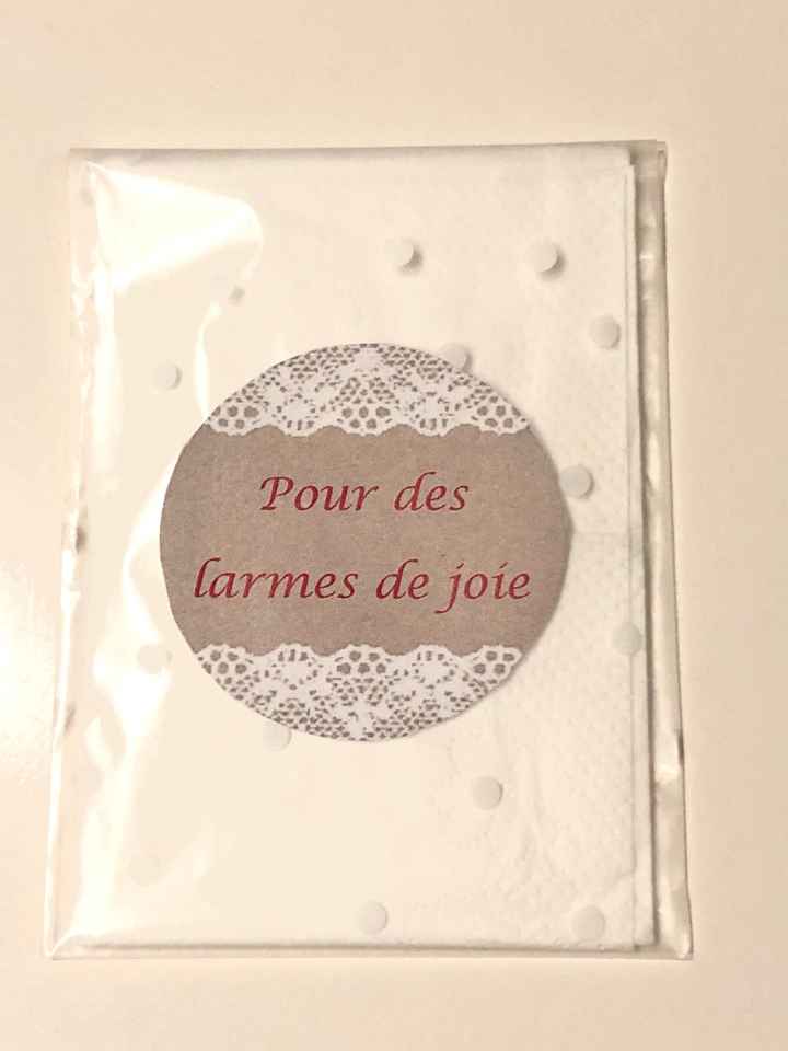 Protection mouchoirs larmes de joie - 2