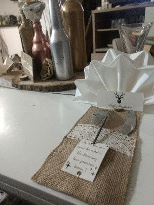 avec le centre de table 