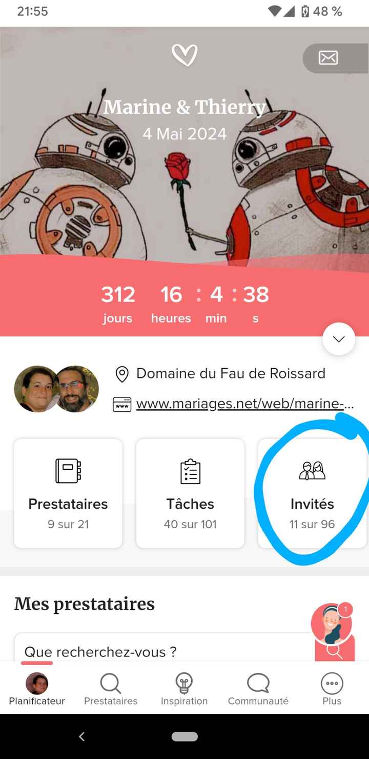 Site mariage.net - 1