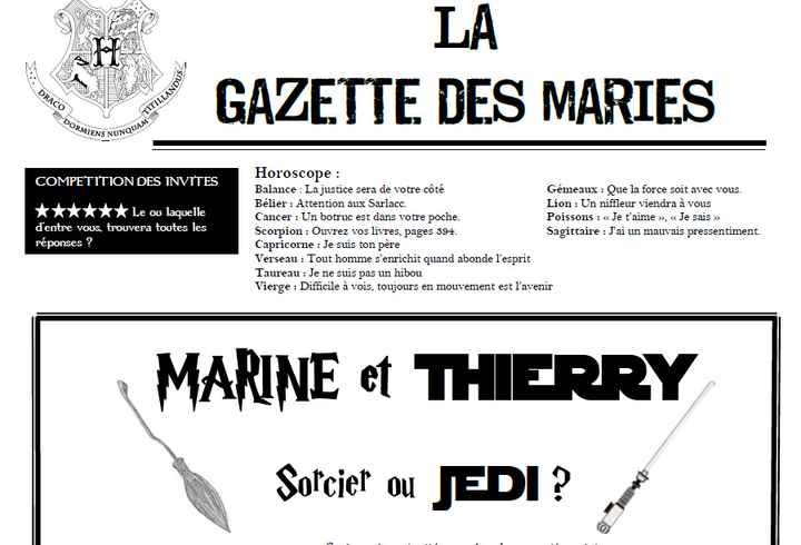 Gazette des mariés - 1