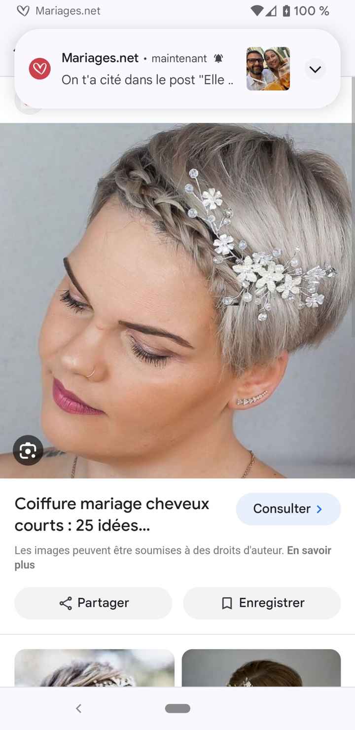 Accessoire coiffure cheveux courts - 1