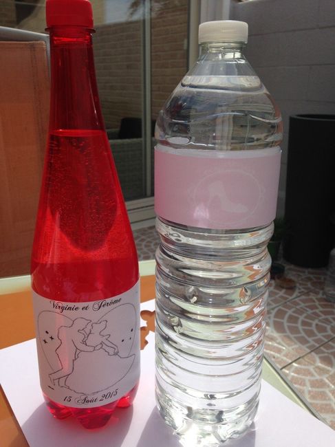 bouteille d'eau customisés à notre thème