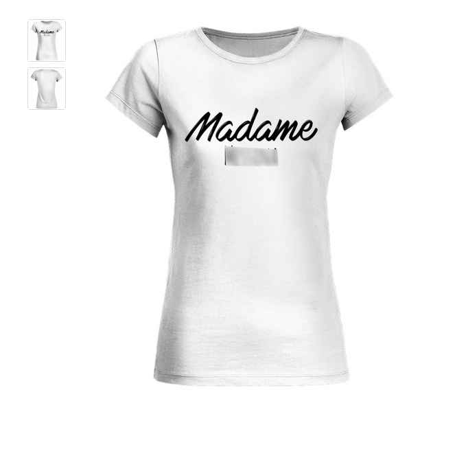 Madame t-shirt blanc 
