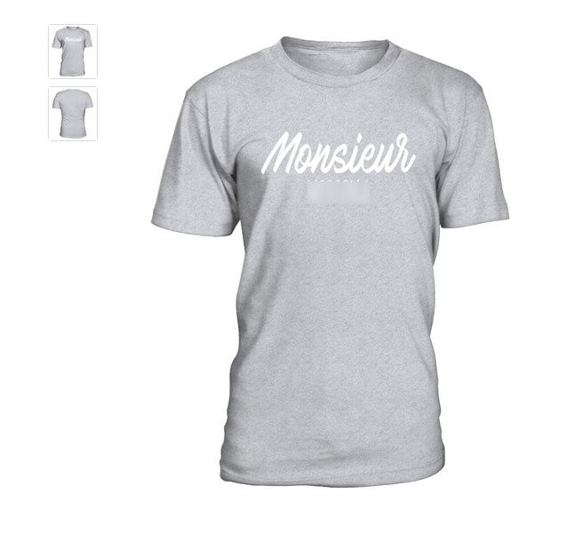 Monsieur t-shirt gris