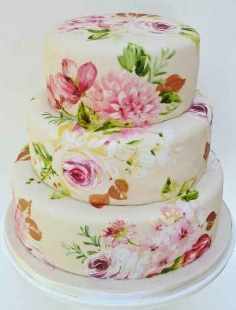 Inspirations gâteaux : les gâteaux peints à la main. - 1