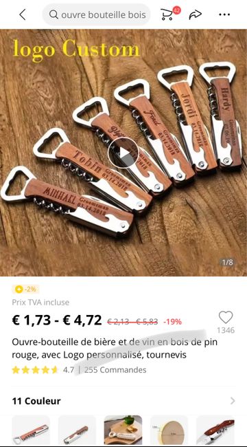 Cadeau témoins 1