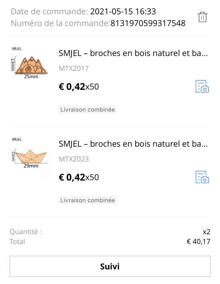 Cadeau aux invité - 1