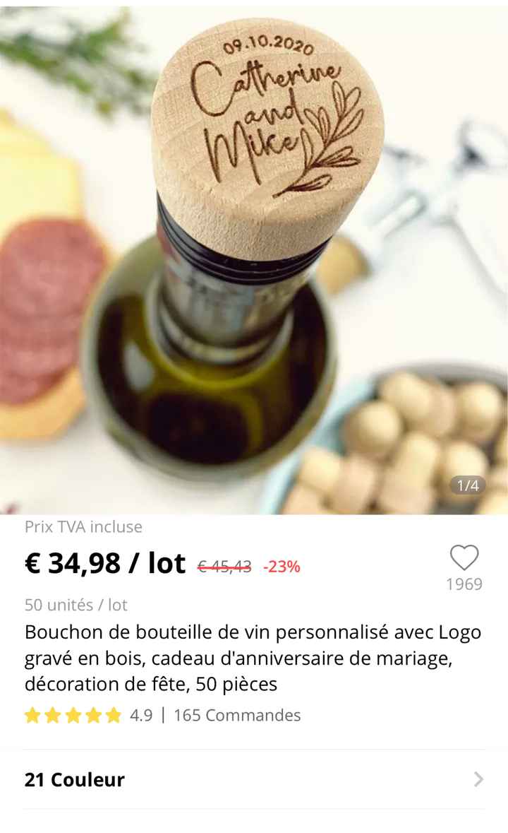 Cadeau aux invité - 2