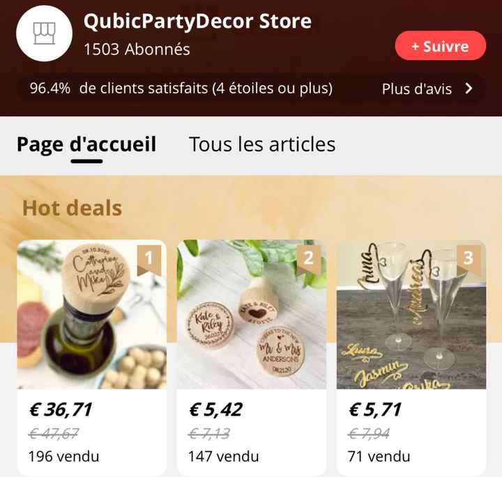 Cadeaux invités - 1