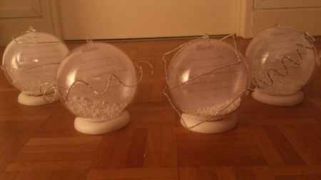 Menus façon boule à neige