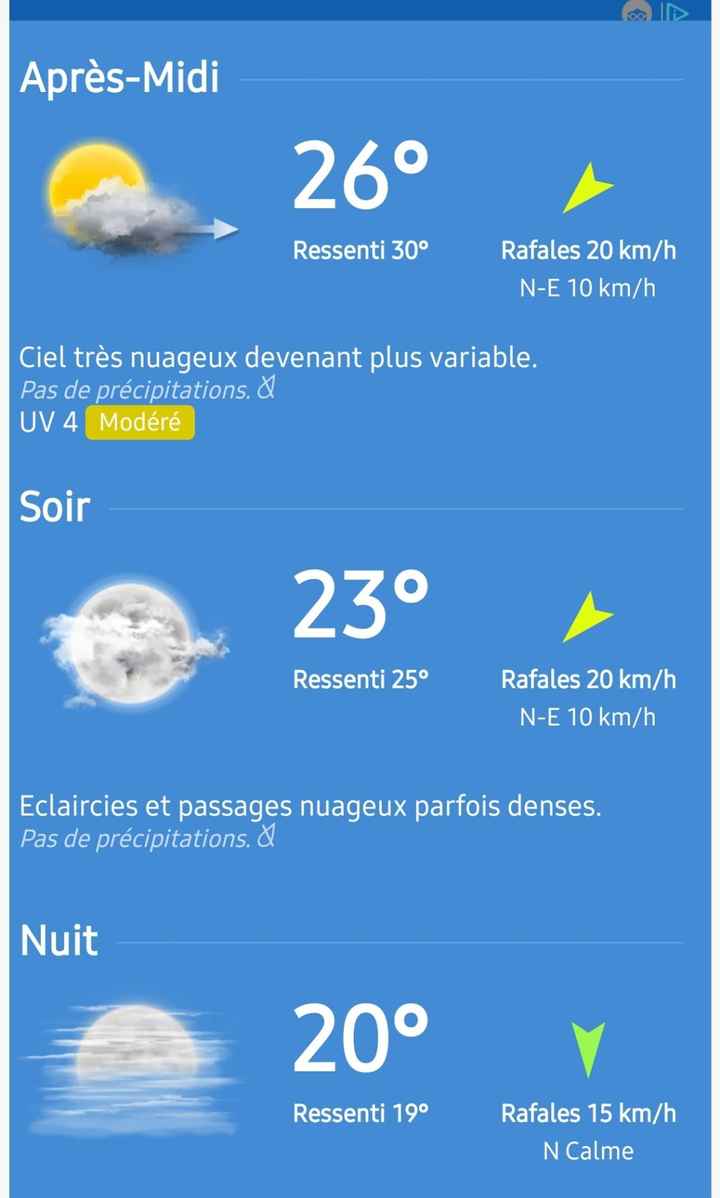 La météo le jour du mariage ☀️ 🌧️🌦️ - 1