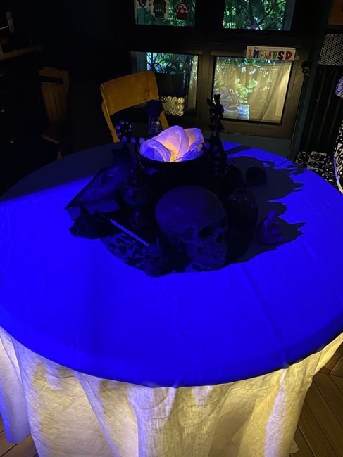 Essaie centre-de-table mariage thème Halloween 2