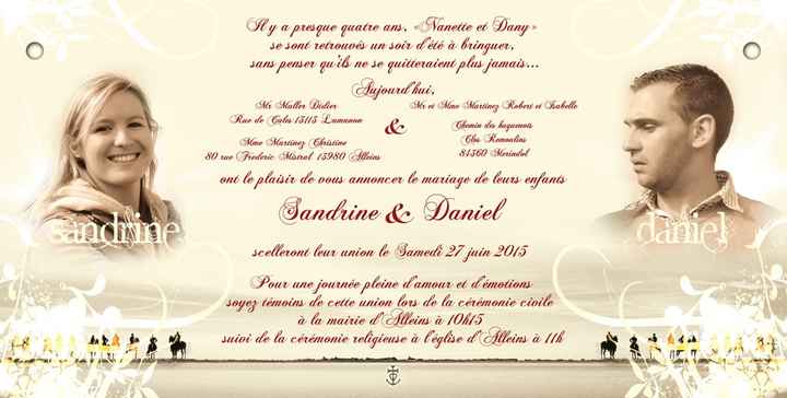 Photo de vos faire part!!!!! - 2