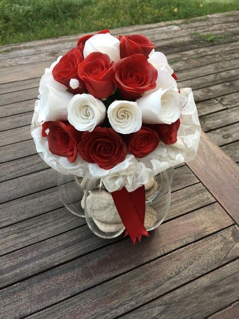 mon bouquet en pâte à sucre