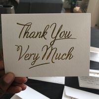 Préparation carte de remerciements - 1