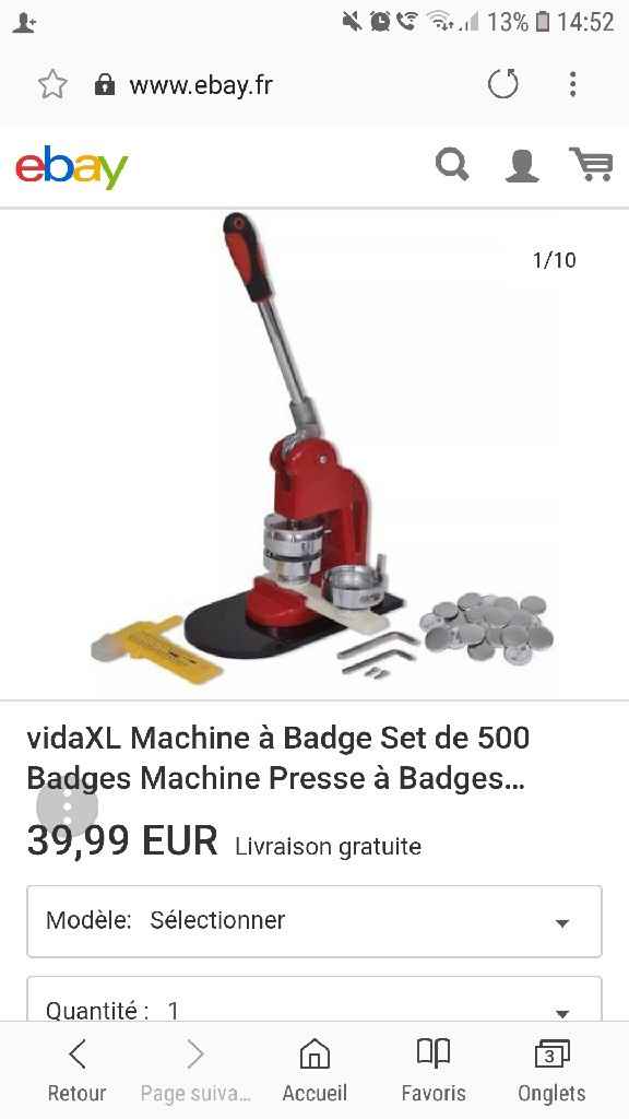 Machine à badges - 1