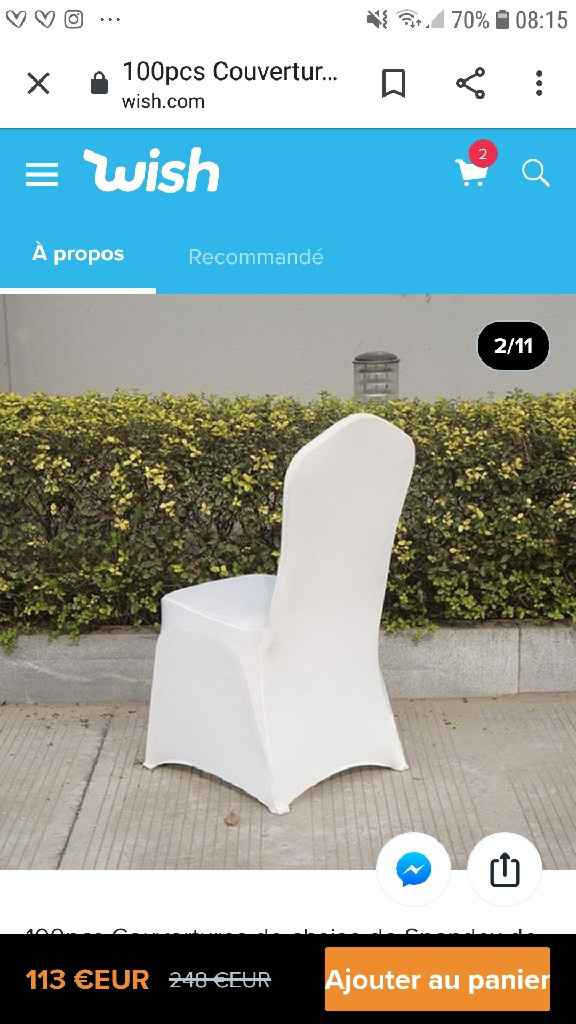 Housse chaise lycra - 1