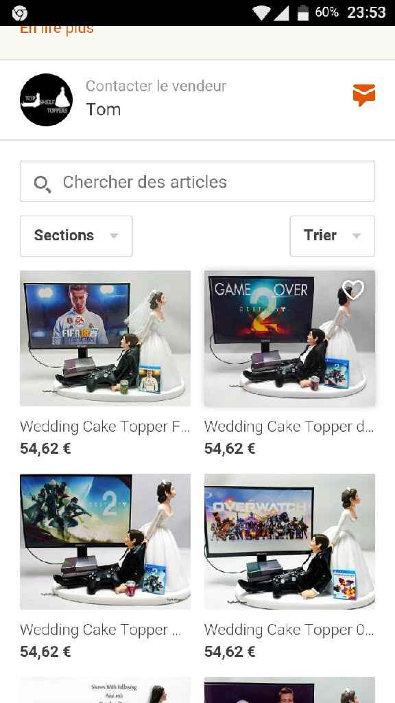 Figurine gâteau - 1