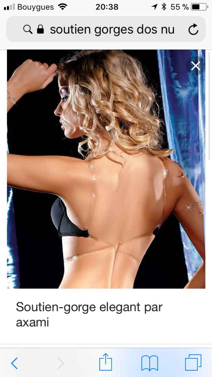 Soutien Gorges robe dos nu - 1