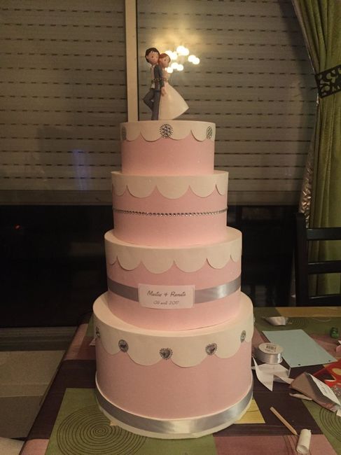 Diy en cours, urne wedding cake - 1