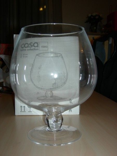 vase photophore cognac
