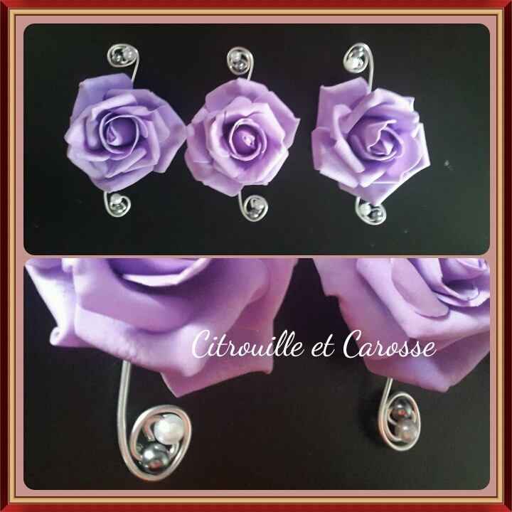 boutonnieres temoin et papa 
