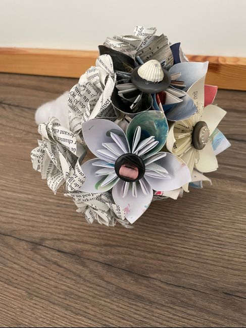 Déco de mariage + bouquet - Origami 3