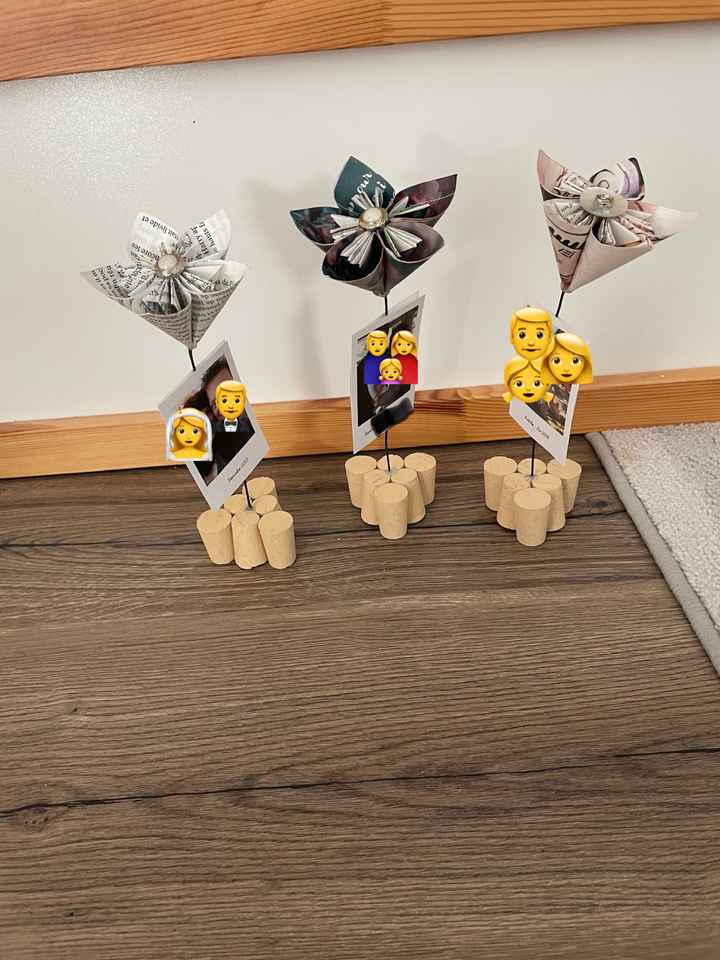 Déco de mariage + bouquet - Origami - 2