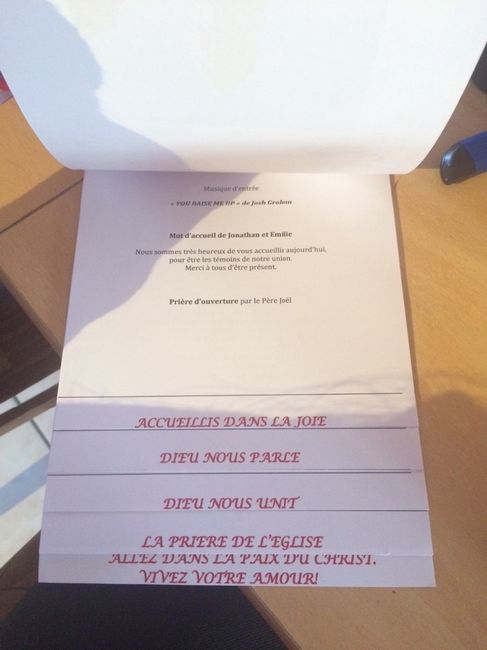 Livrets de messe 