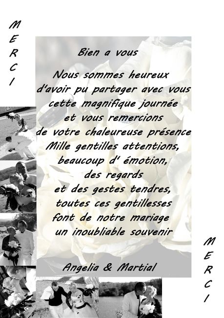les remerciments