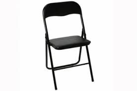 Chaise pliante noir