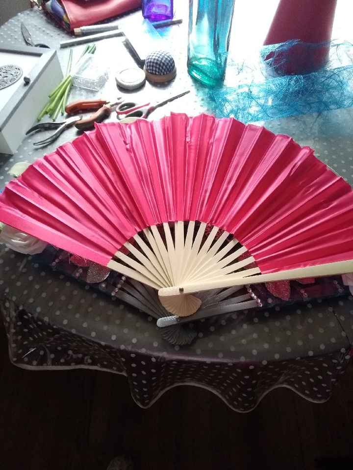 Bouquet de mariée éventail fait maison - 1