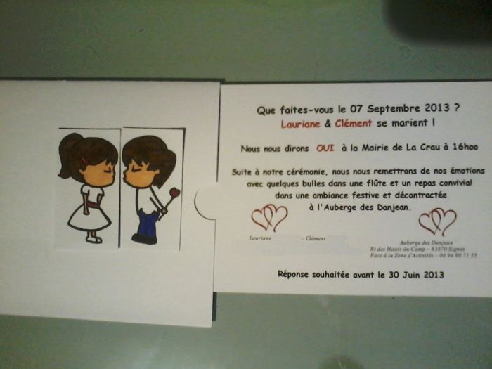 notre faire part