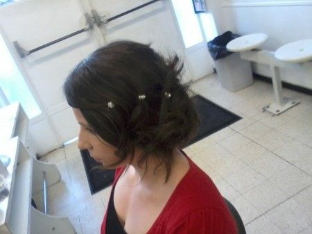 essais coiffure effet décoiffée
