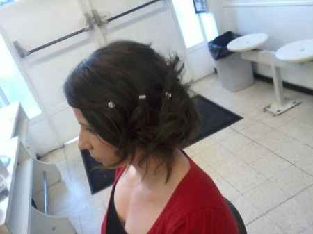 essais coiffure effet décoiffée