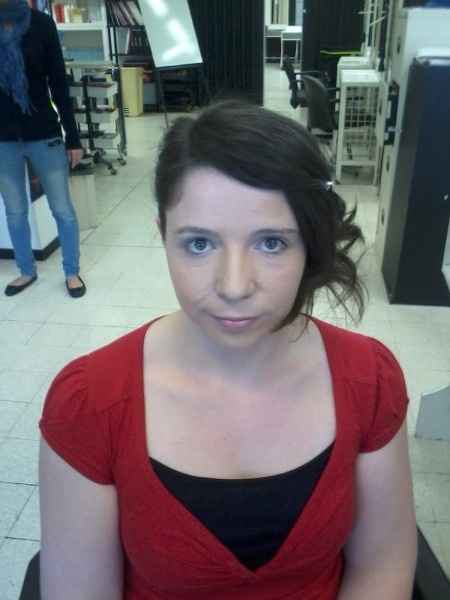 essais coiffure effet décoiffée