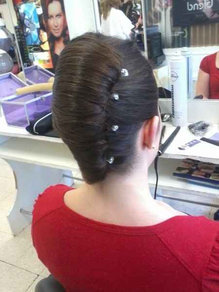 essais chignon banane