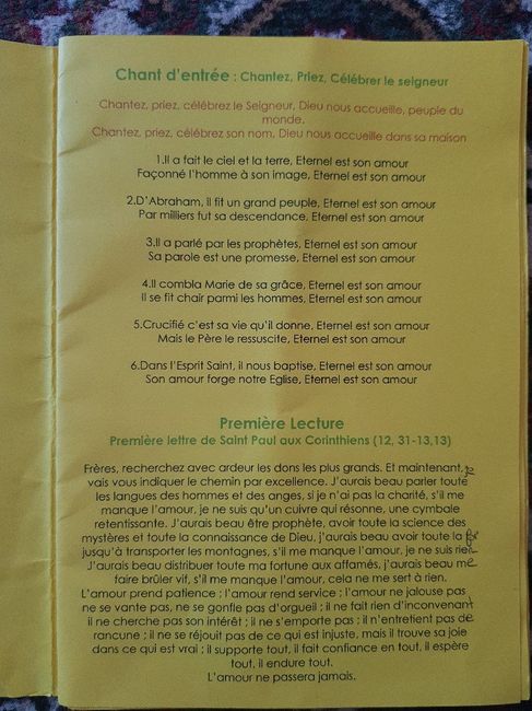Livret de messe - 3