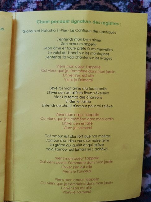 Livret de messe - 13