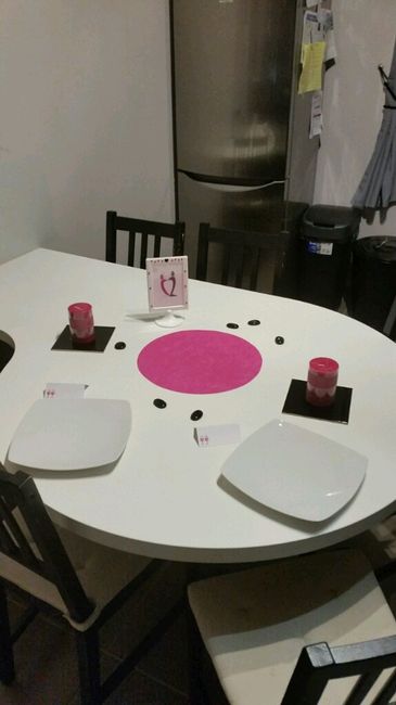 Besoin d'idées pour déco de table fushia noir blanc - 1