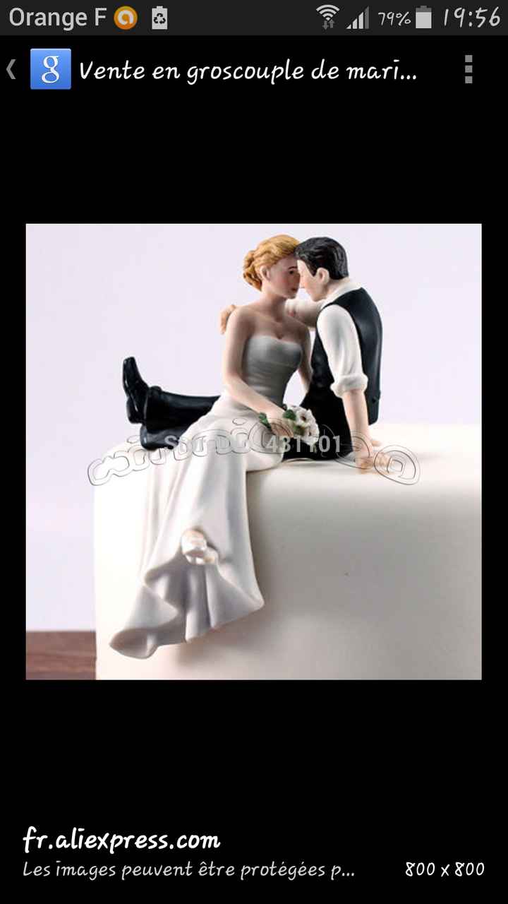 Quel sera votre figurine sur votre pièce-montée ? Et où l'avez-vous trouvée ? - 1