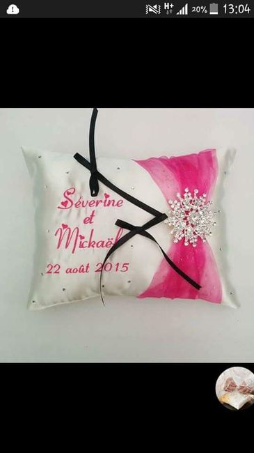Comment fixer les alliances sur le coussin? - 1