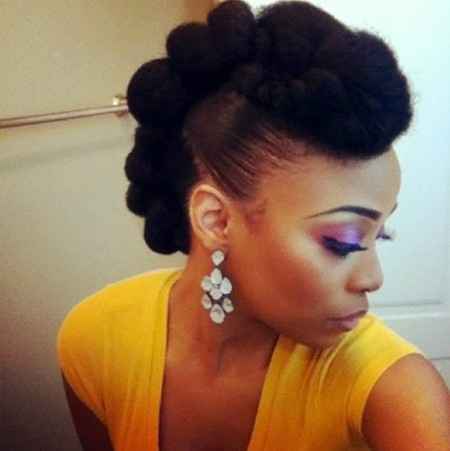 Afro bun