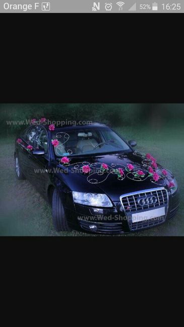 Idée décoration voiture sans fleurs? - 1