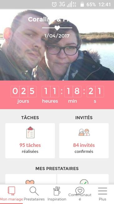 Nombre de jours restants - 1