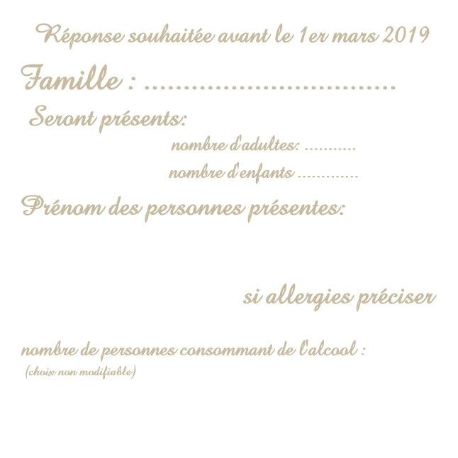 Invitation vin d'honneur uniquement 4