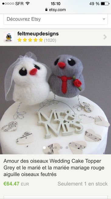 Figurines pour wedding cake - 3