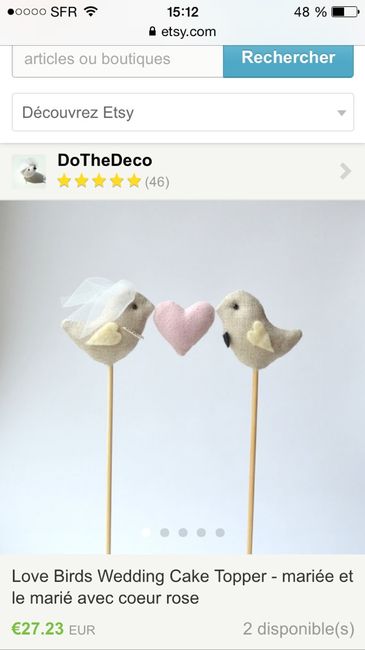 Figurines pour wedding cake - 6