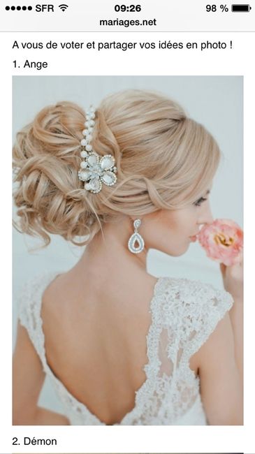 Ma robe, coiffure? - 1