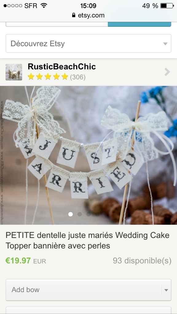 Figurines pour wedding cake - 1